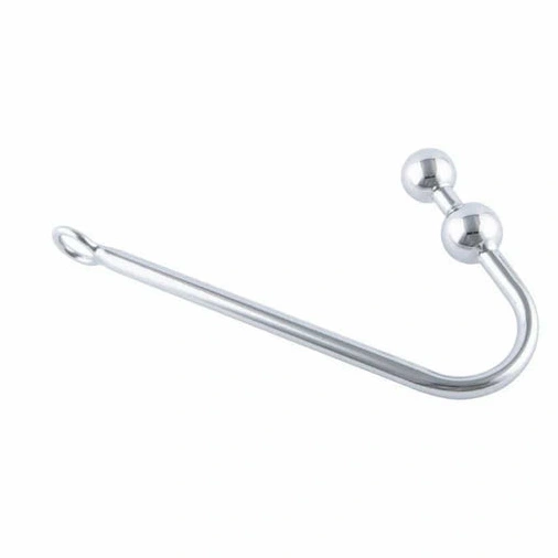 4417 Anal Balls Stainless Pleasurable Two Steel Hook 0411
